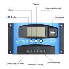 Controlador de carga solar 100A Mppt Foto mini  2