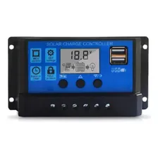 Controlador de carga solar 10A, regulador de bateria inteligente Foto mini 1