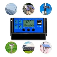 Controlador De Carga Solar Fotovoltaico Pwm Kpad20a Lcd 20a Foto mini  2