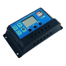 Controlador De Carga Solar Fotovoltaico Pwm Rbl-10a Lcd 10a Foto  mini 1