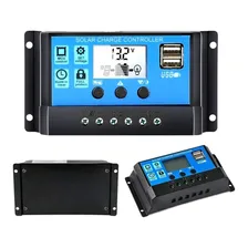 Controlador De Carga Solar Fotovoltaico Pwm Rbl-10a Lcd 10a Foto mini  2