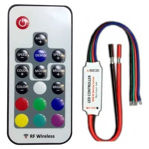 Controlador Dimmer Com Controle Remoto - Fita Led Rgb Foto 1