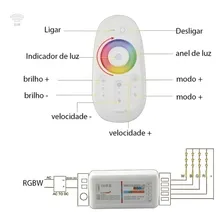 Controlador Fita Led Rgb Controle Touch Foto mini 4