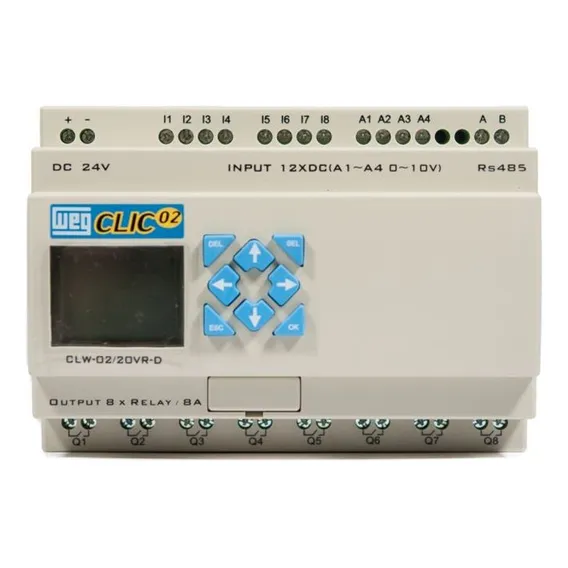 Controlador Logico Programavel Weg Clp Clic02 24vcc 20vr Foto 1