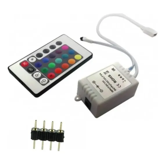 Controlador Rgb E Controle Remoto Rgb P/fita Led 3528 5050 Tensão de operação Foto 1