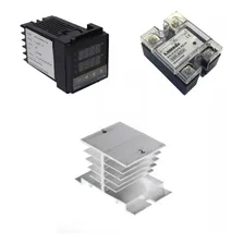 Controlador Temperatura + Relé Est. Solido + Dissipador Kit Foto  mini 1