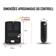 Controle 3 Botões Alarme Blocktron Led Vermelho Foto mini 2