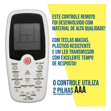 Controle Ar Condicionado Mod-8020 Komeco Midea Comfee C/ Luz Foto mini 2