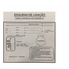 Controle Chave De Parede Para Ventilador Teto Capacitor 127v Foto mini 4
