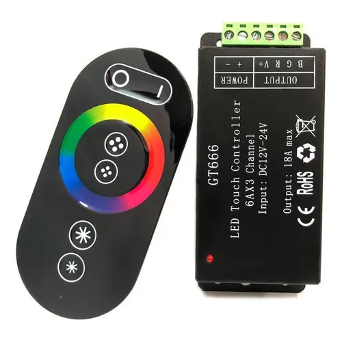 Controle + Comando Touch Para Refletores Led Rgb Sem Fio 12v Foto 1