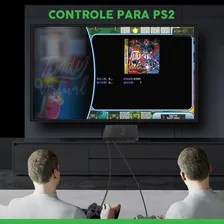 Controle Joystick Controle Para Playstation Kapbom Controle Para Playstation 2 Ps2 Preto Foto mini  2