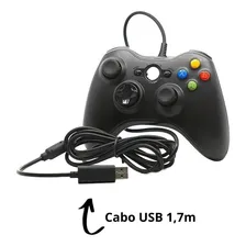Controle joystick Genérica Controle Joystick Video Game PC e Console preto Foto mini 2