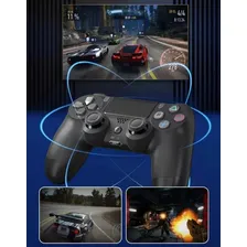 Controle joystick modelo dualshock compatível com PS4 e PC cor preto Foto mini  3