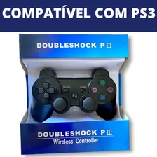 Controle Joystick Ps3 Play3 Wireless Sem Fio C Cabo Usb Cor Preto Foto mini 2