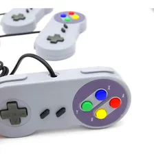 Controle Joystick Video Game Super Nintendo Pad Snes Cor Cinza Claro Foto mini 3