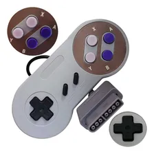 Controle Para Super Nintendo CompatÃvel Com Fat Baby Famicom Cor Cinza Foto mini 3