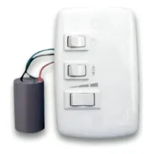 Controle Parede P Ventilador Teto Com Luz Padrão 4x2 Foto  mini 1