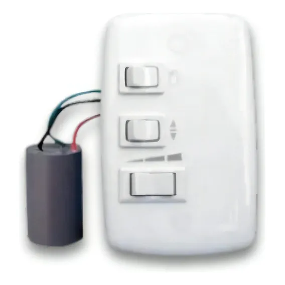 Controle Parede P Ventilador Teto Com Luz Padrão 4x2 Foto 1