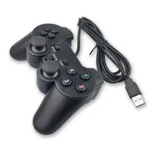 Controle Pc Gamer Usb Dual shock Vibração Ps3 Cor Preto Foto mini 2