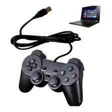 Controle Pc Gamer Usb Dual shock Vibração Ps3 Cor Preto Foto mini 3