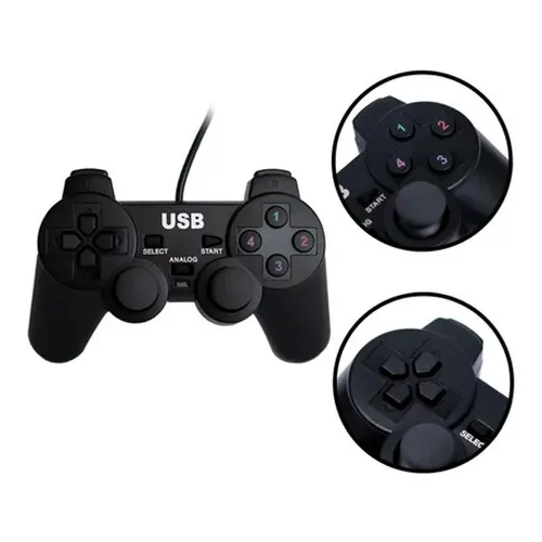 Controle Pc-usb-preto Cor Preto Foto 1