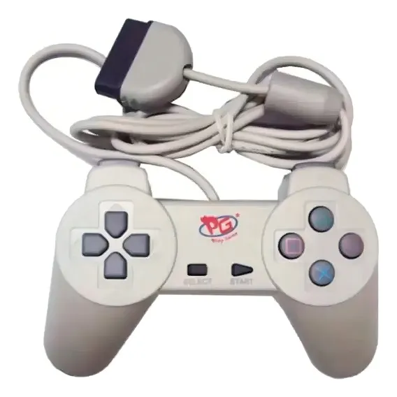 Controle Psone Ps1 Branco Com Fio Foto 1