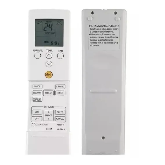 Controle Remoto Ar-rek1e Fujitsu Inverter Só Frio Foto 1