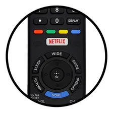 Controle Remoto Compativel Com Tv Sony Led Kdl-32w655d Tecla Netflix Foto mini 3