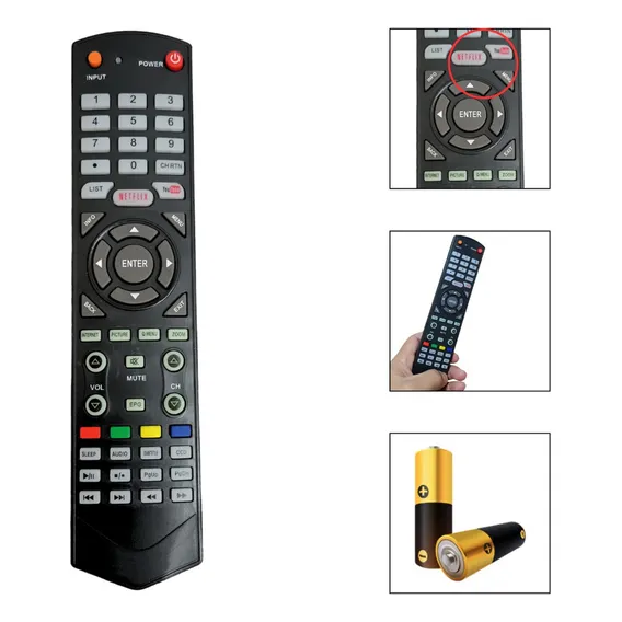 Controle Remoto Compatível Tv Semp Toshiba Sti Lx191 Dl4844 Foto 1