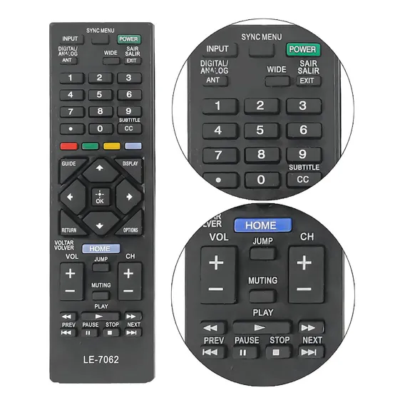 Controle Remoto Compatível Tv Sony Bravia Rm-yd093 Rm-yd095 Foto 1