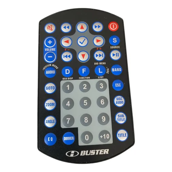 Controle Remoto Dvd Automotivo Hbd-9210av H-buster Foto 1
