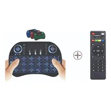 Controle Remoto E Teclado Smart Wireless P/ Tv Box Universal Foto  mini 1