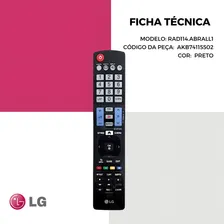 Controle Remoto LG Tv Akb74115502 Foto mini 4