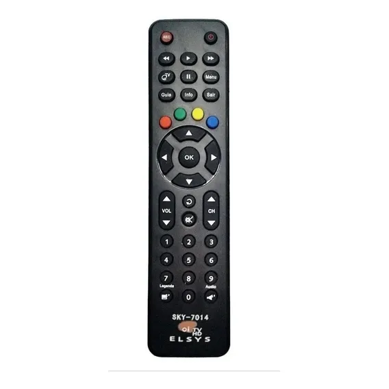 Controle Remoto Oi Tv Livre Elsys Hd Ses6 Etrs35 38 Foto 1