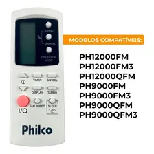 Controle Remoto Para Ar Condicionado Philco Ph9000qfm Cor Branco Foto mini 2
