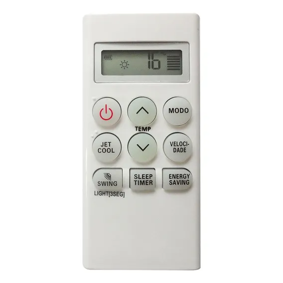 Controle remoto para ar condicionado split hi wall lg smile cor branco Mxt Foto 1