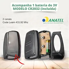 Controle Remoto Para Portão 433,92 Mhz Tx Deco Amarelo Ipec Foto mini 3