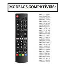 Controle Remoto Para Smart Tv LG Smart Amazon Movies Netflix Foto mini 4