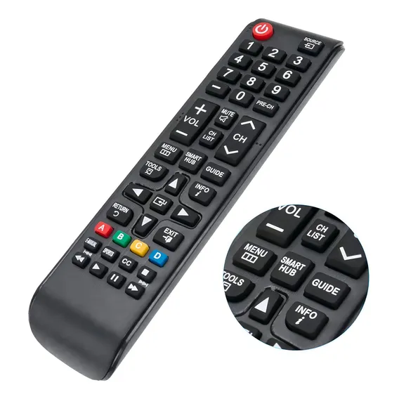Controle Remoto Samsung Smart Hub Tecla Futebol Foto 1