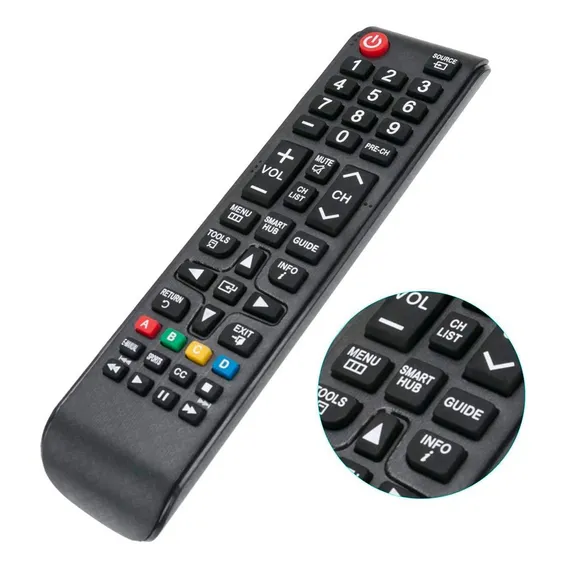 Controle Remoto Samsung Smart Hub Tecla Futebol Foto 1