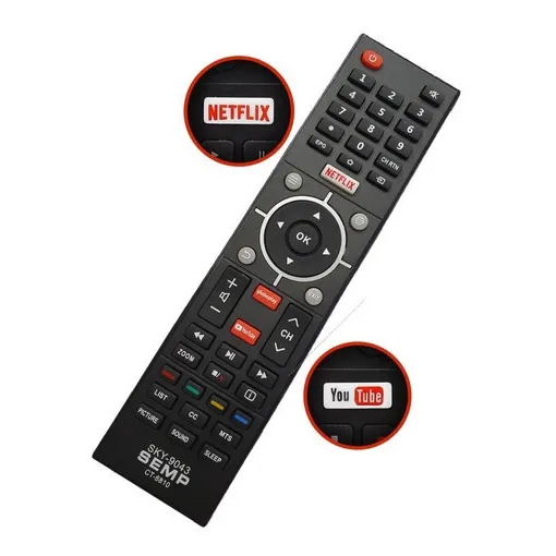 Controle Remoto Semp Toshiba Led Smart Ct-6840/ct-6810 Foto 1