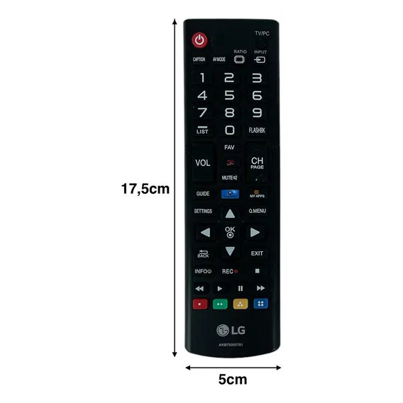Controle Remoto Smart Tv LG 3d 42la6204 47la6610 Akb75055701 Foto 1
