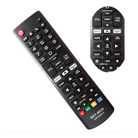 Controle Remoto Tv Smart Led Fbg 8035 Foto 1
