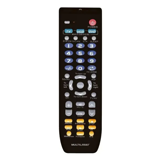 Controle Remoto Universal Preto Ac088 Multilaser Foto 1