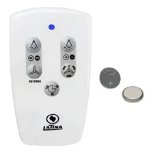 Controle Remoto Ventilador Latina Luz Azul Led Azul + Pilha Foto mini 1
