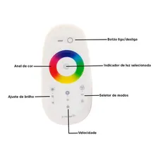 Controle Rgb Touch Rgb P/fita Led Luminária Refletor Piscina Foto mini 3