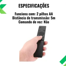 Controle Smart Tv 4k CompatÃvel Samsung Un75mu6100g + Pilhas Foto mini 4