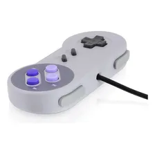 Controle Usb Super Nintendo Snes Joystick Windows Mac Linux Foto mini 3