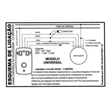 Controle Ventilador Teto Parede Universal - Bivolt Foto mini  3