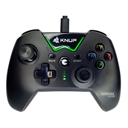 Controle Xbox 360 Com Fio Compatível Pc Kp-gm017 Cor Preto Foto 1